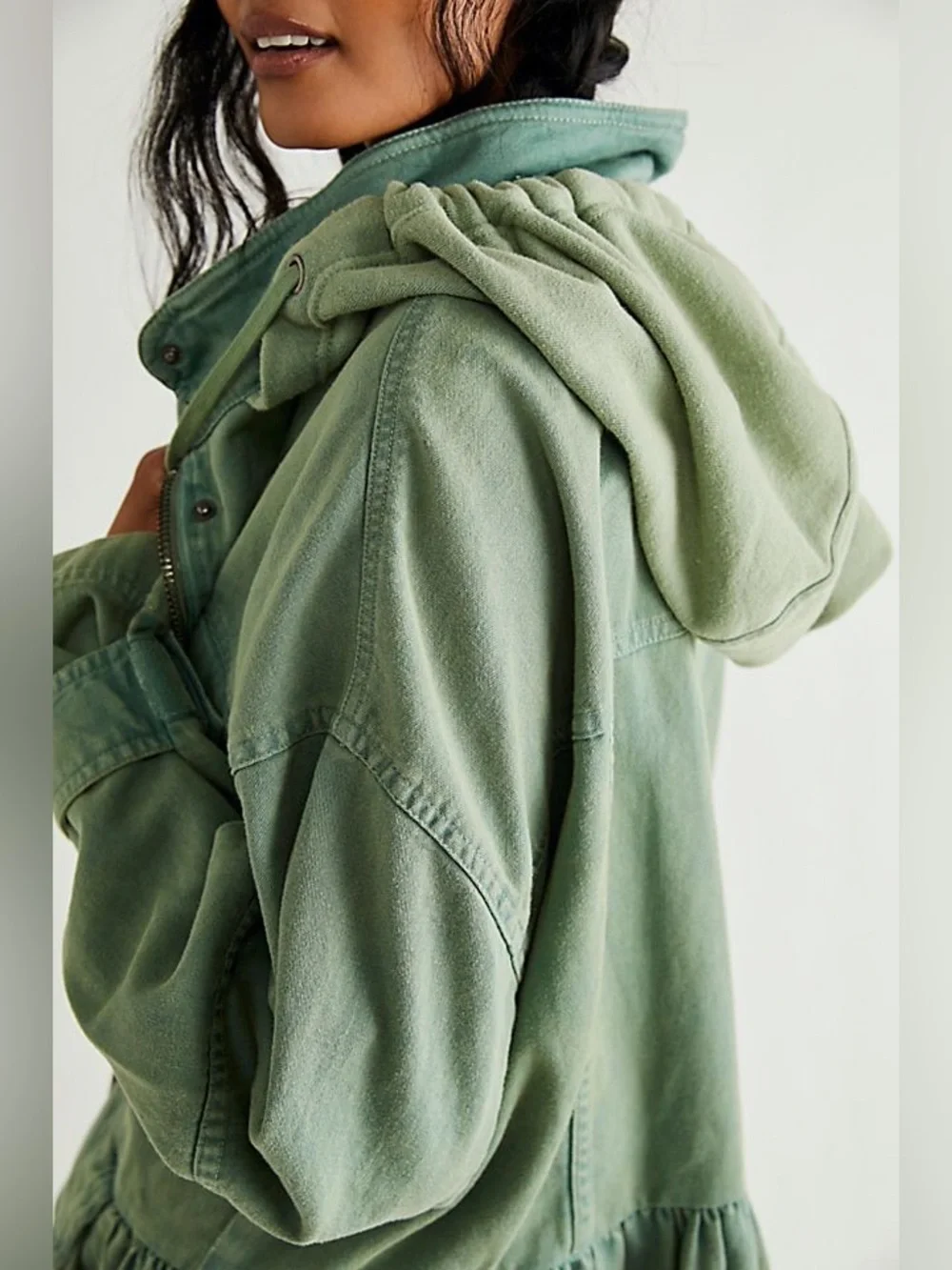 NWOT Free People We the Free Nocturne Parka - green - Large